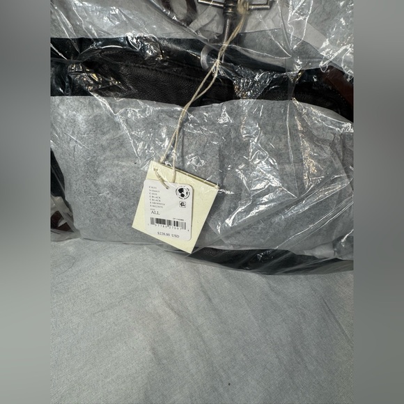 Free People Brigade Leather Backpack Black NWT One Size - Picture 6 of 8